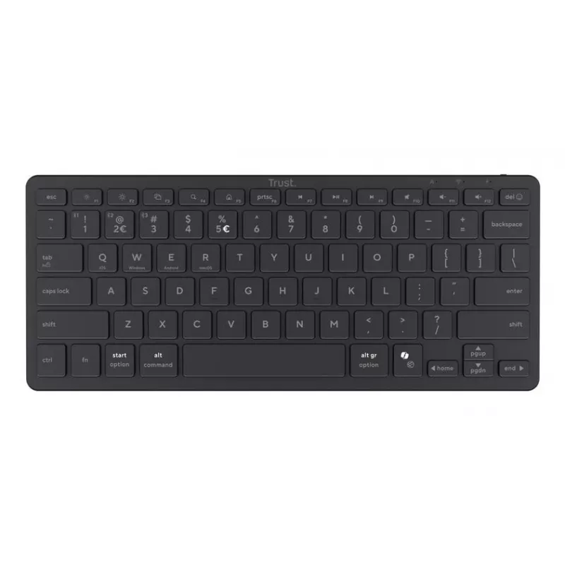Teclado Sem Fios Trust Nado II US QWERTY Preto