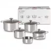 Conjunto de 5 Panelas Le Creuset - conjunto de utensílios de cozinha em aço inoxidável de 3 camadas