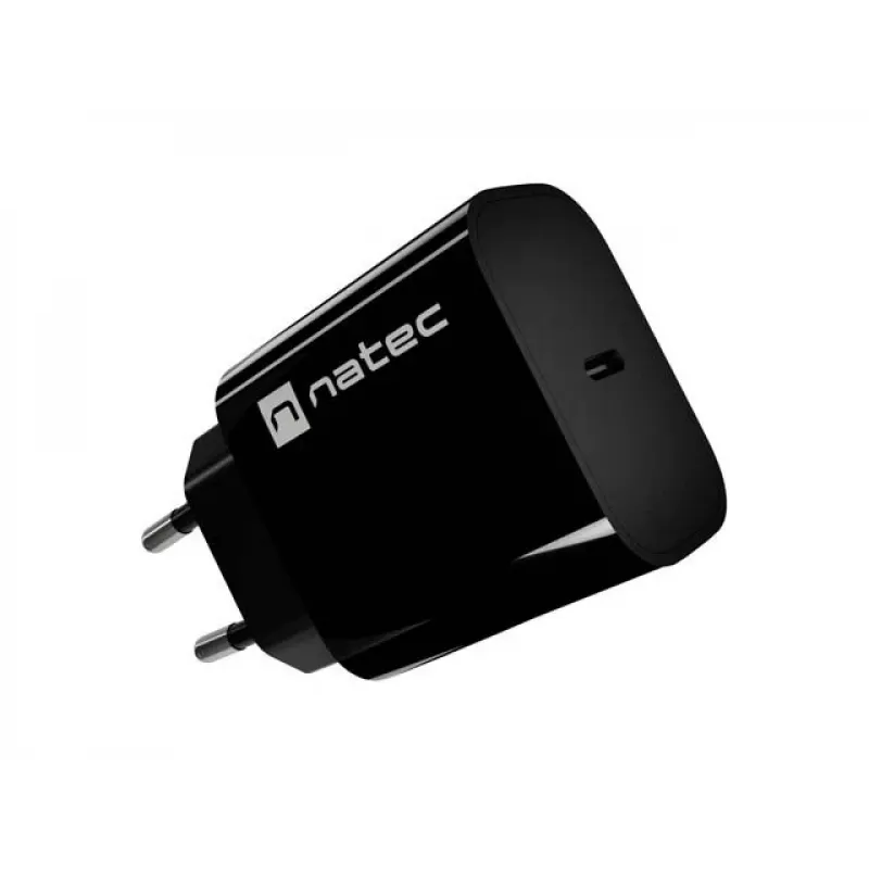 Carregador de Parede USB-C NATEC Ribera 20W Preto