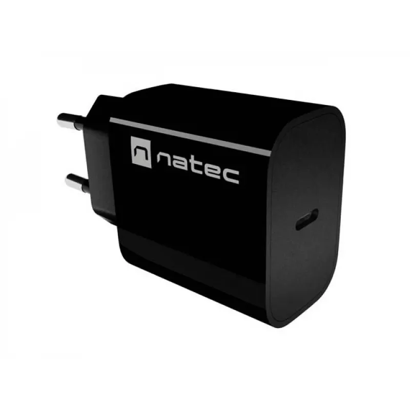 Carregador de Parede USB-C NATEC Ribera 20W Preto