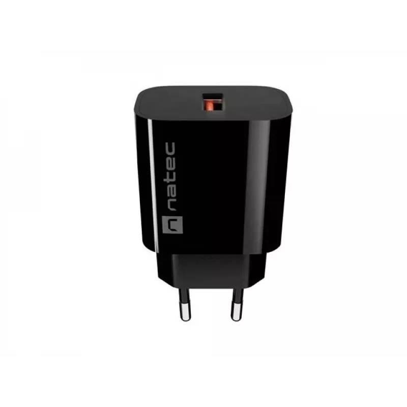 Carregador de Parede USB-A Natec Ribera 18W Preto