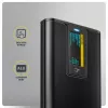 Caixa Externa AXAGON EEM2-SD2B 10Gbps M.2 NVMe/SATA SSD com Indicador LED, USB-C, Preto