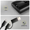 Caixa Externa AXAGON EEM2-SD2B 10Gbps M.2 NVMe/SATA SSD com Indicador LED, USB-C, Preto
