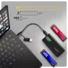 Caixa Externa AXAGON EEM2-SD2B 10Gbps M.2 NVMe/SATA SSD com Indicador LED, USB-C, Preto
