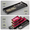 Caixa Externa AXAGON EEM2-SD2B 10Gbps M.2 NVMe/SATA SSD com Indicador LED, USB-C, Preto