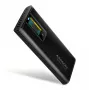 Caixa Externa AXAGON EEM2-SD2B 10Gbps M.2 NVMe/SATA SSD com Indicador LED, USB-C, Preto
