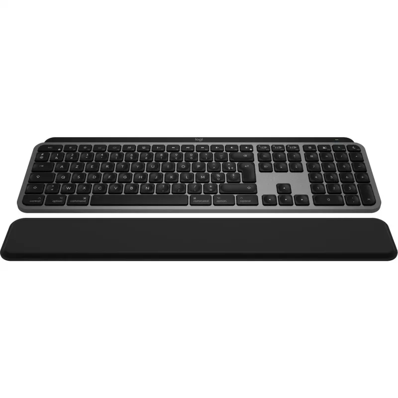 Logitech Master Series MX Keys S Combo for Mac - Conjunto de teclado e rato sem fios - Formato completo - Retroiluminação - AZERTY Francês - Cinzento Espacial (920-012841)