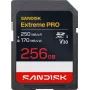 Cartão de memória SanDisk Extreme PRO SDXC 256 GB UHS-I V30 - Leitura até 250 MB/s, escrita 170 MB/s