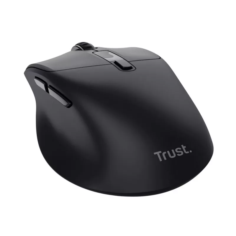 Rato sem fios Trust Zevo Fast Recharge Multi-Wireless preto