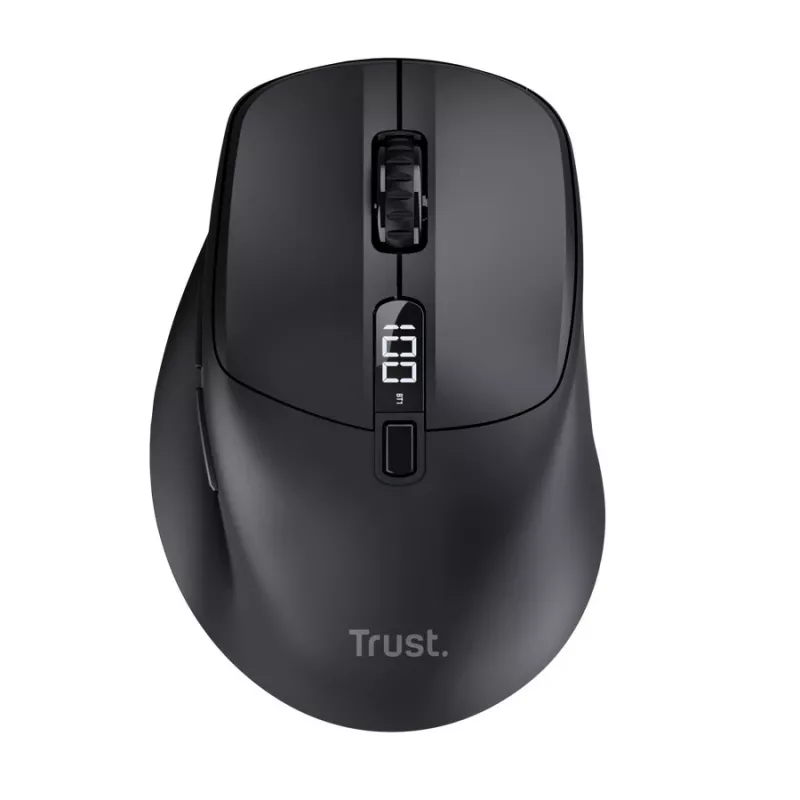Rato sem fios Trust Zevo Fast Recharge Multi-Wireless preto