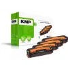 Pack combinado de toners KMP compatível com Samsung CLT-K504S/CLT-C504S/CLT-Y504S/CLT-M504S preto, ciano, magenta, amarelo pack de 4
