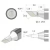 Ponta de soldar iFixit FixHub faca 2,5 mm prateada