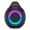 Coluna portátil Bluetooth para festas Denver BTG-618 200W com luzes LED, preta