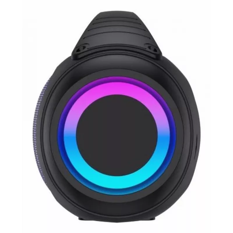 Coluna portátil Bluetooth para festas Denver BTG-618 200W com luzes LED, preta