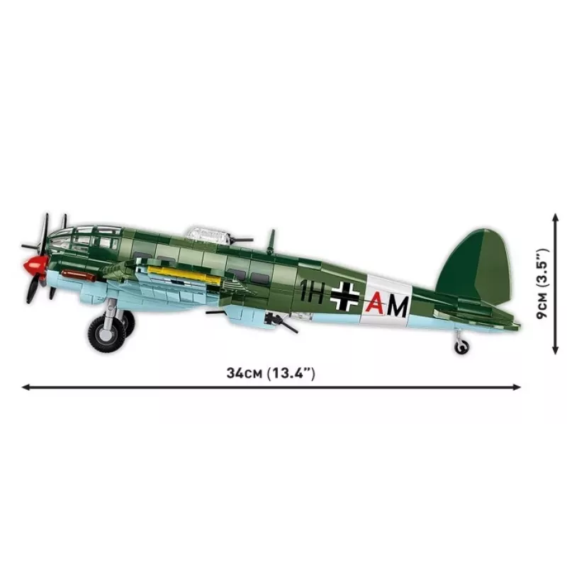 Conjunto de blocos de construção COBI Heinkel HE 111 H-22 com bomba voadora V1 927 peças