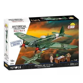 Conjunto de blocos de construção COBI Heinkel HE 111 H-22 com bomba voadora V1 927 peças