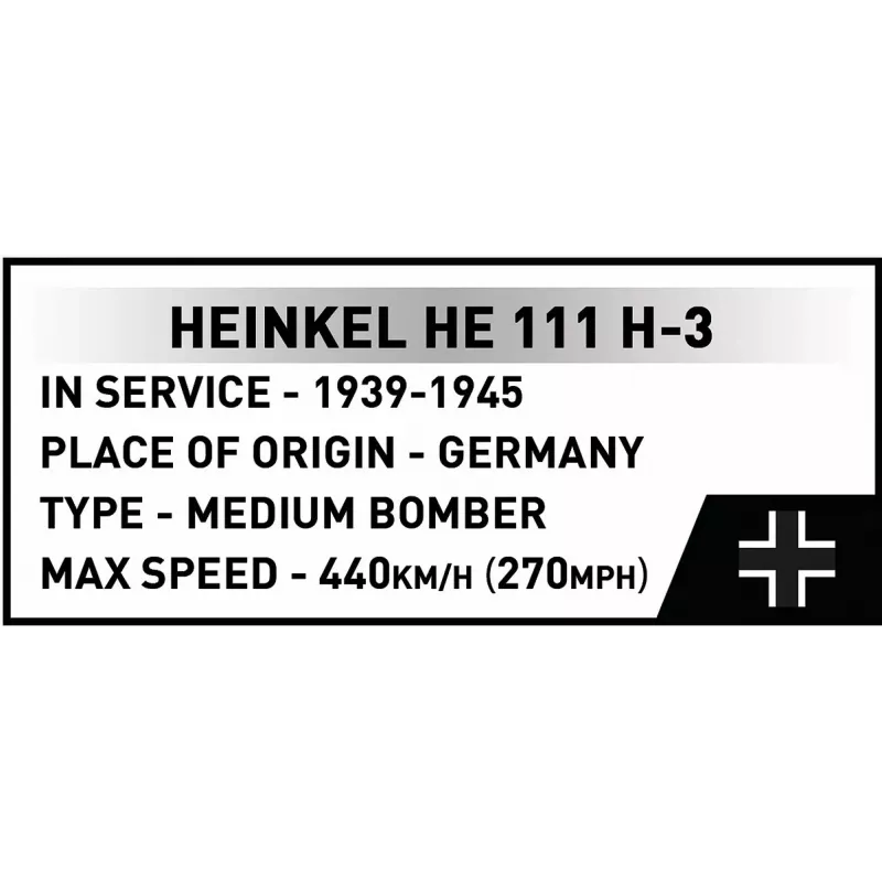 Blocos de construção COBI Heinkel HE 111 H-3 788 peças