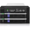 ICY BOX FatCage 2x 2.5/3.5 SATA HDD/SSD RAID 1 em baía 5.25 preto/prateado