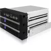 ICY BOX FatCage 2x 2.5/3.5 SATA HDD/SSD RAID 1 em baía 5.25 preto/prateado