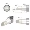 Ponta de soldar iFixit FixHub cónica em forma de cinzel 2,6 mm prateada