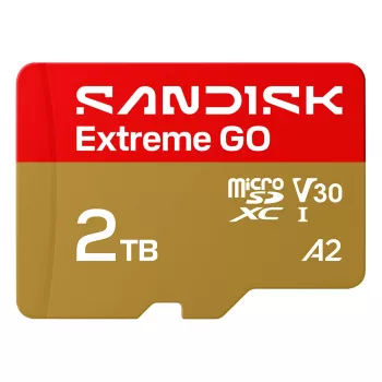 Cartão de memória SanDisk Extreme Go microSD UHS-I 2TB 240MB/s