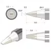 Ponta de soldar iFixit FixHub cinzel 1,5 mm prateada