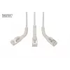 Cabo de rede angular DIGITUS CAT 6A F-FTP, cobre, 1,5 m, cinzento, 10 unid.