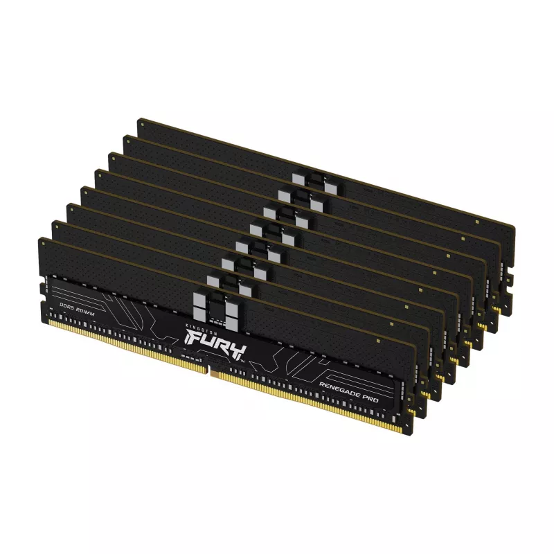 Kit Kingston FURY Renegade Pro 128GB (8x16GB) DDR5 6000MHz ECC Registered CL32 DIMM