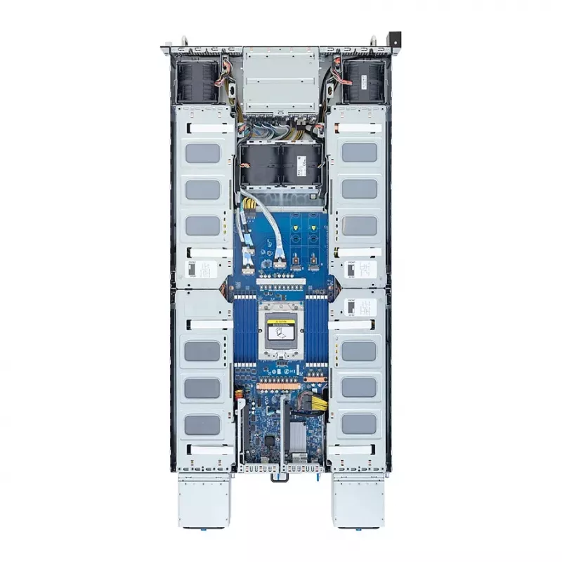 Servidor rack Gigabyte G294-Z21-AAP2 2U, Single Socket SP5, AMD EPYC 9004, 12x DDR5, 8x PCIe Gen5, 2x 2200W Redundant PSU
