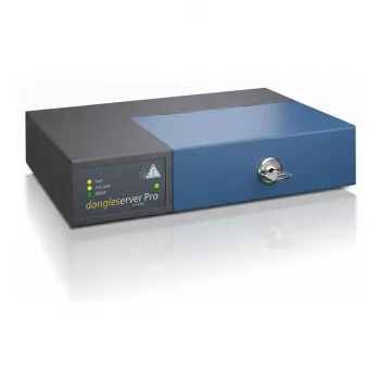 SEH dongleserver Pro (UK) - Servidor de dispositivos USB com 5 portas USB 2.0, Gigabit Ethernet, ficha UK
