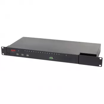 Comutador KVM APC KVM1116R - 1 utilizador local, 16 portas, VGA, USB, montagem em rack 1U