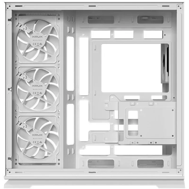 Caixa de PC mid-tower Krux Atron White com vidro temperado