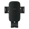Suporte de telemóvel para grelha de ventilação do automóvel Baseus Metal Age II Gravity - preto