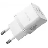 Baseus Palm 20W carregador de parede USB-C + USB-A, branco