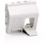 Placa frontal modular francesa EQUIP com 2 portas Keystone 45x45mm branco puro RAL9010