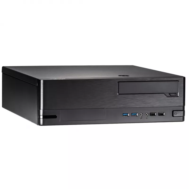 Caixa de PC SFF Akyga AK-502-02BK, Micro-ATX / Mini-ITX, 2x USB 3.0, sem fonte de alimentação, preta