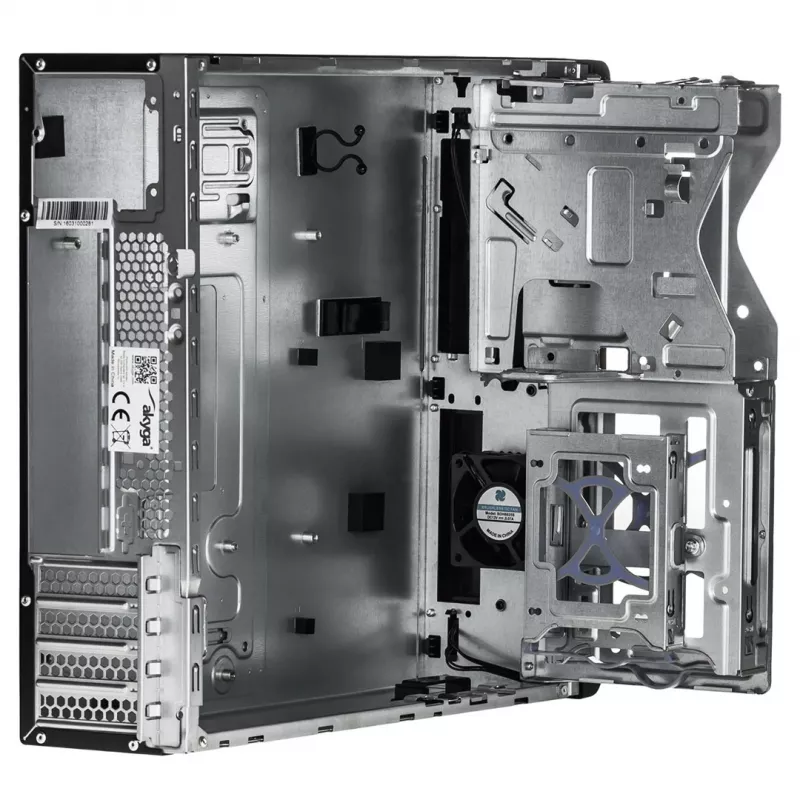 Caixa de PC SFF Akyga AK-502-02BK, Micro-ATX / Mini-ITX, 2x USB 3.0, sem fonte de alimentação, preta