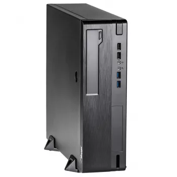 Caixa de PC SFF Akyga AK-502-02BK, Micro-ATX / Mini-ITX, 2x USB 3.0, sem fonte de alimentação, preta