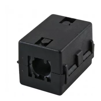 Núcleo de ferrite EFB Elektronik 10,0 mm preto quadrado