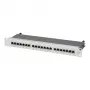 Patch panel EFB Elektronik 19 polegadas 1U 24 portas, não equipado, cinzento (RAL 7035)
