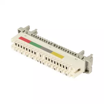 EFB-Elektronik Régua de separação LSA 2/10 para 10DA para montagem em barras redondas, sem código de cores (46005.2)