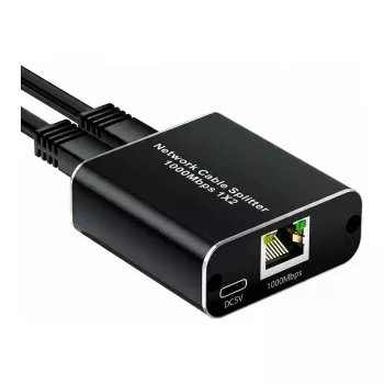 ALLNET ALL-NS1003 Switch de rede Gigabit Ethernet de 3 portas não gerido, sem ventoinha, caixa metálica