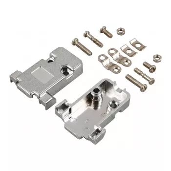 EFB E-DH09 Tampa D-Sub metalizada para DB9, cinzento