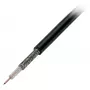 EFB Elektronik Cabo coaxial RG174 U, 50 Ohm, preto