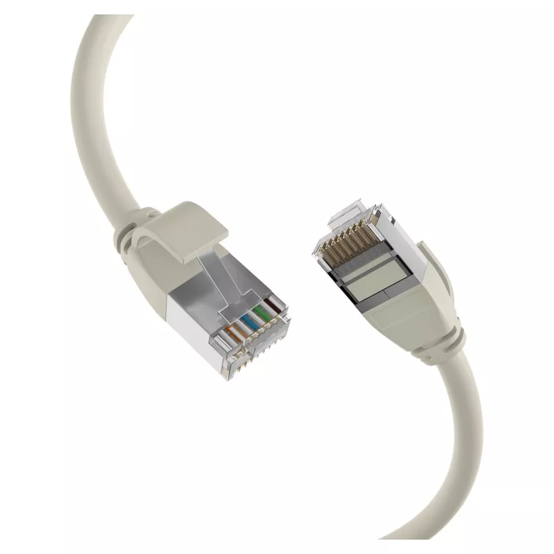 EFB Elektronik Cabo de patch RJ45 Cat.6A U/FTP TPE 4mm Ultraflex cinzento 2m