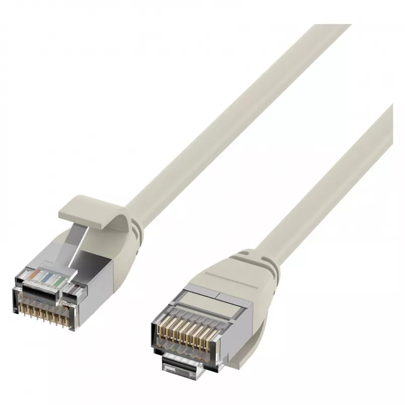 EFB Elektronik Cabo de patch RJ45 Cat.6A U/FTP TPE 4mm Ultraflex cinzento 2m