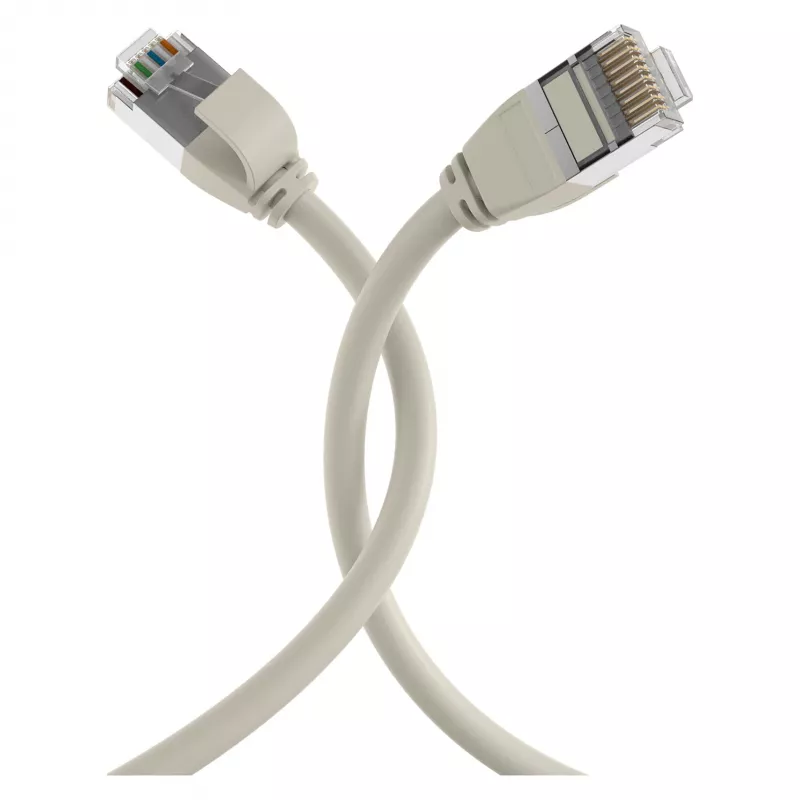 EFB Elektronik Cabo de patch RJ45 Cat.6A U/FTP TPE 4mm Ultraflex cinzento 2m