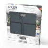 Adler AD 8194s Balança de pessoa digital, branco, padrão de riscas, capacidade 180 kg
