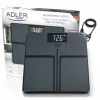 Adler AD 8194s Balança de pessoa digital, branco, padrão de riscas, capacidade 180 kg