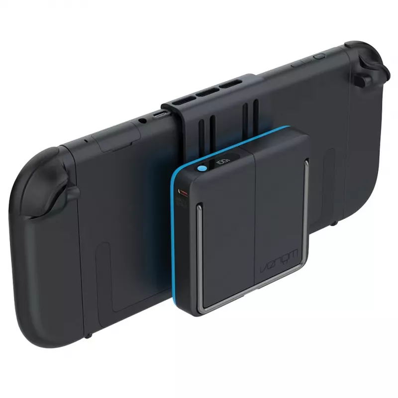 Venom Charging Case para Nintendo Switch 2 - Estojo rígido com powerbank de 10.000 mAh, preto